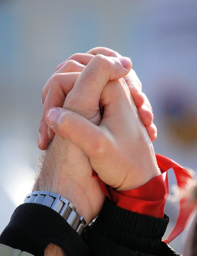 hands, holding hands, together